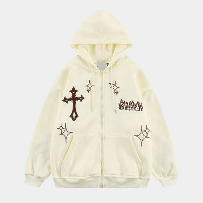 Oversized Zipper Hoodie for Women and Men