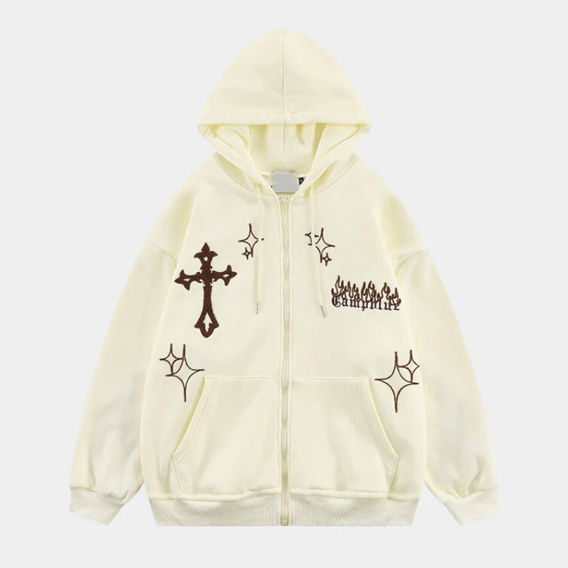 Oversized Zipper Hoodie for Women and Men