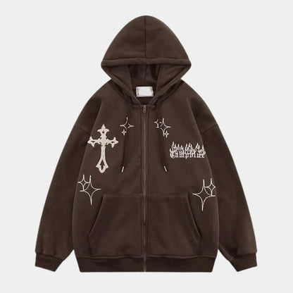 Oversized Zipper Hoodie for Women and Men