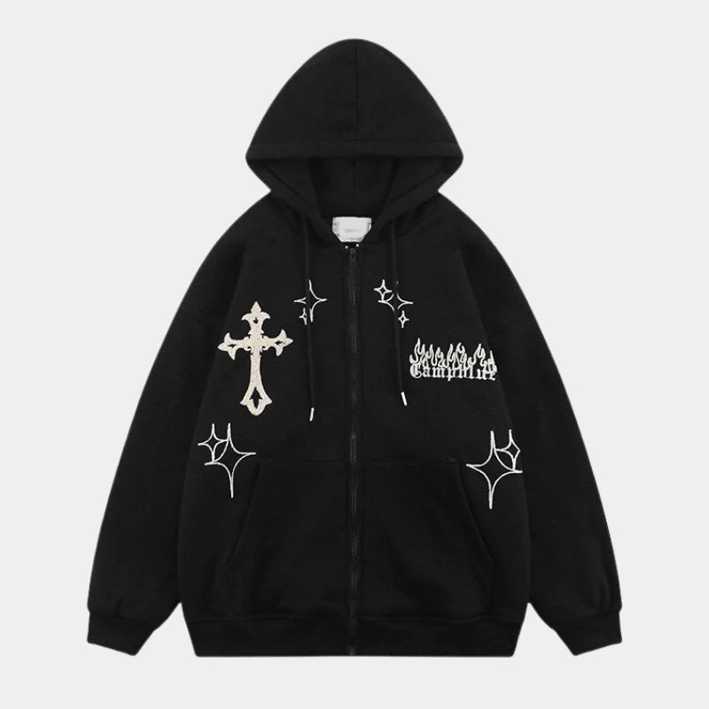 Oversized Zipper Hoodie for Women and Men
